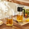 TrendPlain 16oz/470ml Olive Oil Sprayer for Cooking - 2 in 1 Olive Oil Dispenser for Kitchen Gadgets, Air Fryer, Salad, and BBQ - Black - Image 3