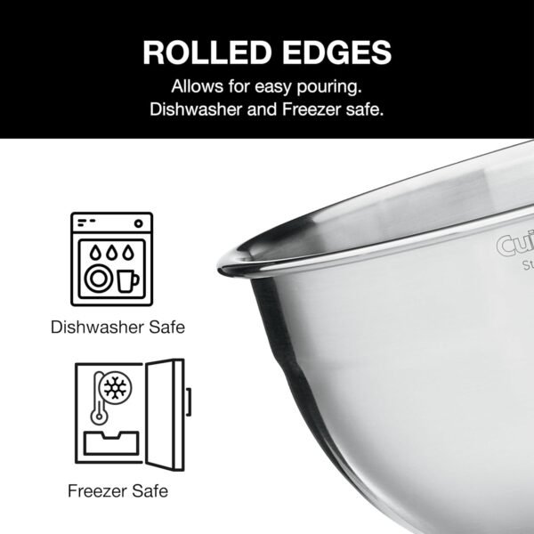 Cuisinart Mixing Bowl Set, Stainless Steel, 3-Piece, CTG-00-SMB - Image 5