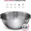FineDine Stainless Steel Mixing Bowls Set for Kitchen, Dishwasher Safe Nesting Bowls for Cooking, Baking, Meal Prepping - Image 3